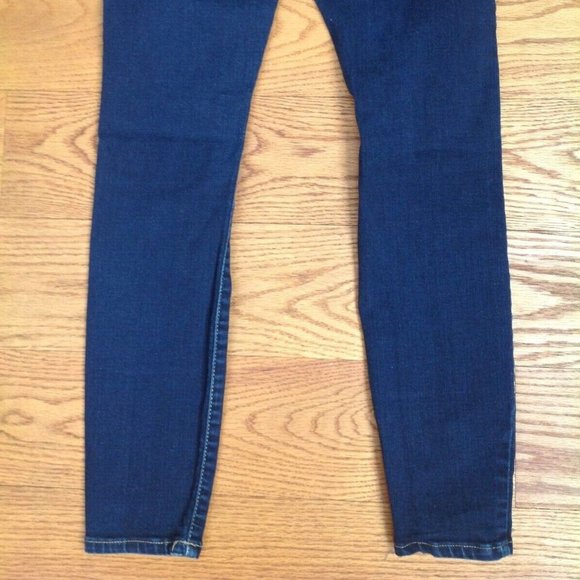 ANA A NEW APPROACH SKINNY JEANS WOMENS 2P PETITE DARK BLUE DENIM STRETCH PANTS - Picture 15 of 16